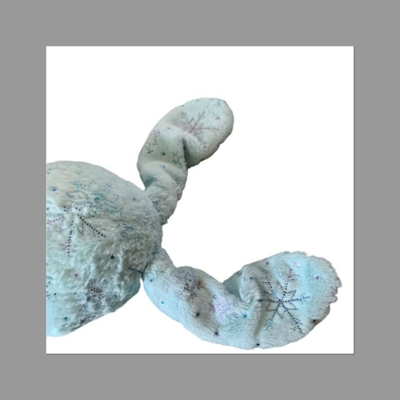 Build A Bear Blue Snowflake Stuffed Bunny Rabbit - Picture 8 of 10